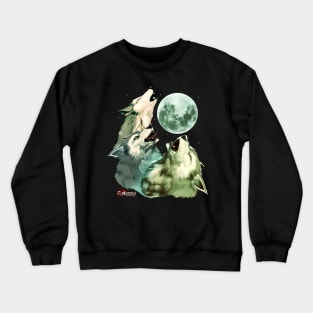 Red Horizon - 3 Power Moon Crewneck Sweatshirt